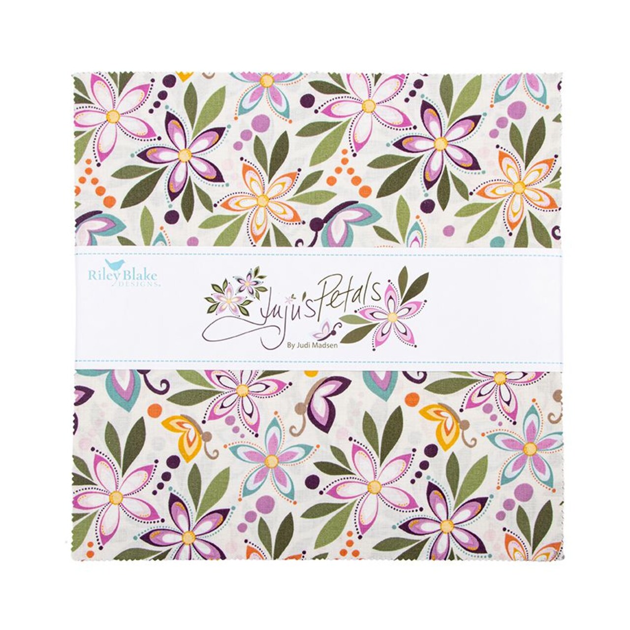 Juju's Petals 10" Square Pack (Layer Cake / 10" Stacker) by for Riley Blake (10-16610-42)